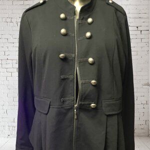 Women's Apt 9 Military Style Black Jacket / Coat - Size  XL